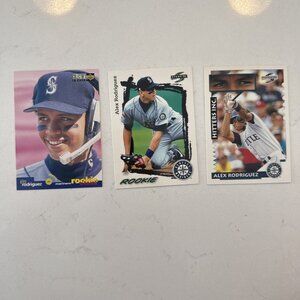 ALEX RODRIGUEZ LOT OF 3 ASSORTED CARDS
